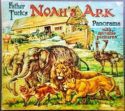 Raphael Tuck movable book in fine condition -Father Tuck's  Noah's Ark  Panorama with Movable Pictures includes all loose figures . Complete and fine.