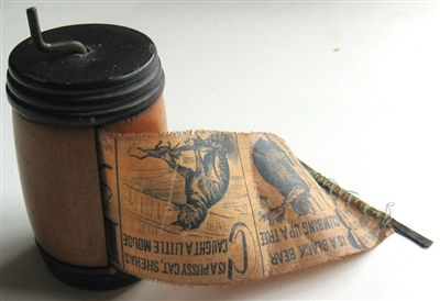 antique toy turn crank panorama