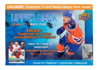 PICK A PACK 2016-17 Upper Deck Series 1 Mega Box