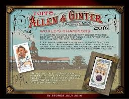 PICK A PACK 2016 Allen & Ginters Baseball