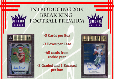 2019 Break King Premium Football Case Break #2 (1 Player) OS Style