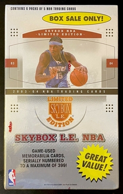 PAP 2003-04 Skybox Limited Edition L.E Blaster Pack #1
