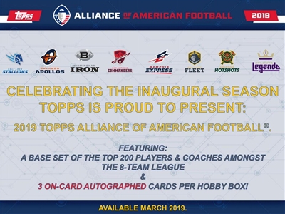 PAP 2019 Topps AAF #1