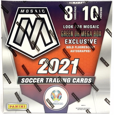 PAP 2020-21 Mosaic UEFA Soccer Mega Box Pack #1