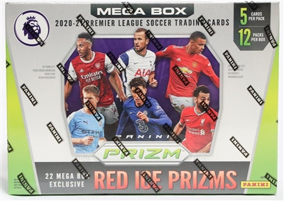 PAP 2020-21 Prizm Premier League Mega Red Ice Pack Soccer #1