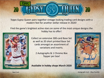 PAP 2020 Gypsy Queen Baseball #15