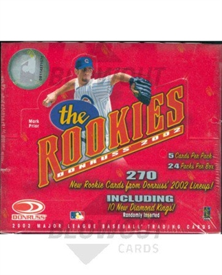 Fresh Pack 2002 Donruss The Rookies Baseball