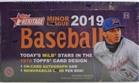 Dead Pack 2019 Topps Hertiage Minor Baseball