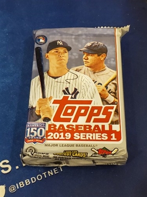 Dead Pack 2019 Topps Jumbo Series One Baseball