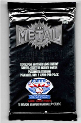 Fresh Pack 1996 Metal Universe Baseball