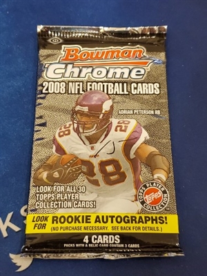 Dead Pack 2008 Bowman Chrome Football