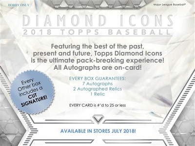 2018 Diamond Icons Hit Box Break #2 FILLER #2 (1 spot)