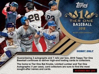 2018 Tier One Case Break FILLER #8 (1 spot)
