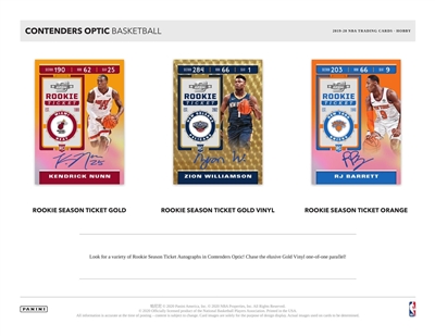 2019-20 Contenders Optic 2x Box Break DOTD #3 (1 team) SUPER SALE