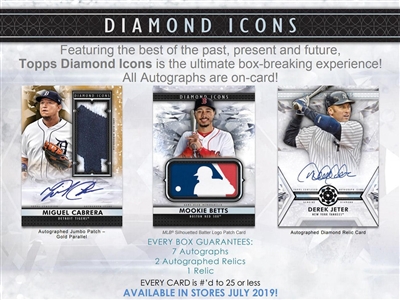 2019 Diamond Icons Hit Box Break #2 (1 Hit)