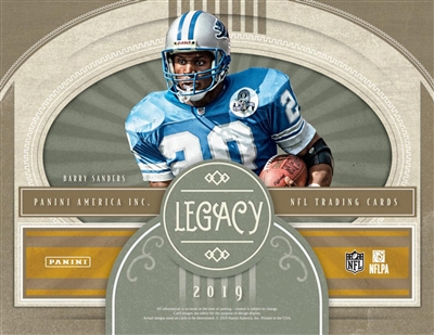 2019 Legacy 12 Box Case Break #1 (1 Team)