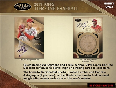 2019 Topps Tier One Box Break DOTD #5 (2 teams)