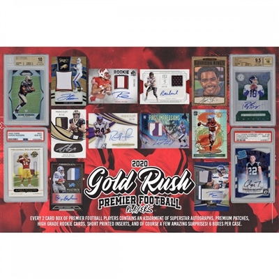 2020 Gold Rush Premier Football 6 Box Case Break #7 (1 Team) Last 4 DPP