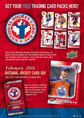 Fresh Pack 2016 National Hockey Day Canada Pack SUPER SALE