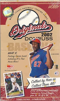 Fresh Pack 2002 Donruss Originals Baseball SUPER SALE