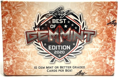 2020 Leaf Best of Gem Mint 10 Hit Case Break #1 (1 Letter) No Draft