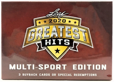 2020 Leaf Greatest Hits Letter Box Break DOTD #1 (1 spot) No Draft