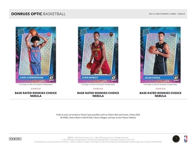 2021-22 Optic Choice 10 Box Break #1  (Random Team)