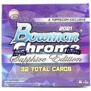 PYT NO RESERVE 2021 Bowman Chrome Sapphire Baseball Box Break #6 1 spot