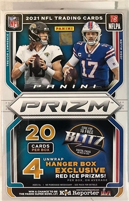 2021 Prizm Football 20 Box Hanger Break #4 (1 Team) SUPER SALE