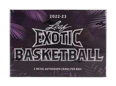 PYT NO RESERVE 2022-23 LEAF EXOTIC BASKETBALL 2X BOX BREAK #6 3 SPOT