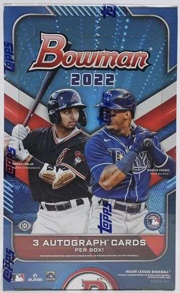 PYT NO RESERVE 2022 BOWMAN JUMBO BOX Break #24 (1 Team)