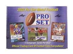 PYT NO RESERVE 2022 Pro Set Metal Football #10 RELIST 9 SPOTS