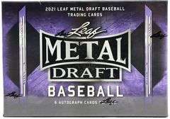 PYT NO RESERVE 2021 Leaf Metal Draft Baseball Hobby Box #41  9 SPOTS