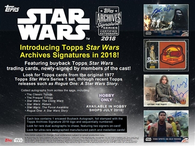 PICK A PACK Star Wars Archives Sig Series