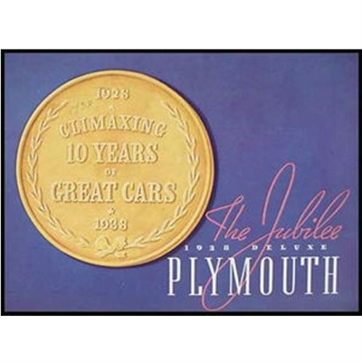 Original Sales Brochure for 1938 Plymouth