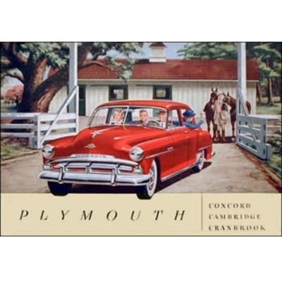 Original Prestige Sales Brochure for 1956 Plymouth