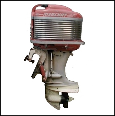 Classic midcentury 45 HP outboard motor