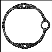 PN 27-25725 end cap to frame gasket for 1956-58 Mercury Mark 55 with Kiekhaefer magneto as well as all 1958-59 Mark 35A - 55A - 58- 58A; all 1960-66 Merc 300 - 350 - 400 - 450 - 500 and all 1964-66 Merc 650 outboard