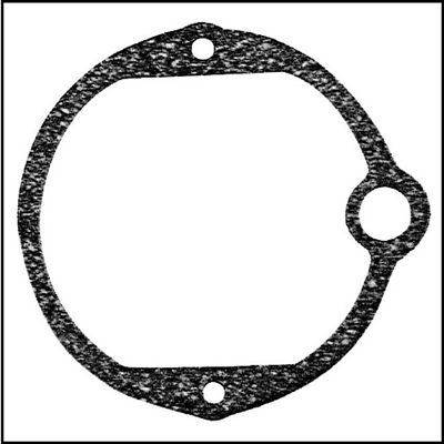 PN 27-25725 end cap to frame gasket for 1956-58 Mercury Mark 55 with Kiekhaefer magneto as well as all 1958-59 Mark 35A - 55A - 58- 58A; all 1960-66 Merc 300 - 350 - 400 - 450 - 500 and all 1964-66 Merc 650 outboard