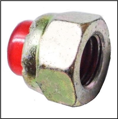 5/16"-24 nut with insulated cap for the starter solenoid starter cable terminal of 1955-66 Mark 35 - 55 - 55A - 58 - 58A and Merc 300 - 350 - 400 - 450 - 500 outboard motors