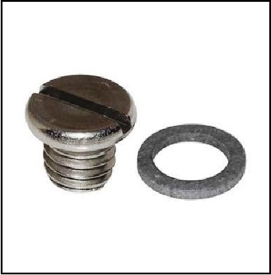 Lower unit gear oil drain plug for all 1949-66 4- and 6-cylinder Mercury outboards