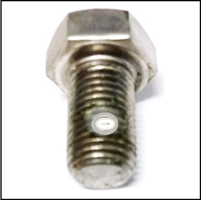 Mercury PN 10-28449 shock absorber mounting lock bolt for Mercury Mark 58/58A and all 1960-62 Merc 400/450/500 outboard motors