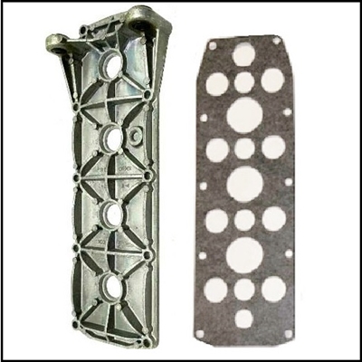 PN 1000-1A1 cylinder block cover with gasket for Mark 30 - 35A - 55 - 58 and 1960-66 Merc 300 - 350 - 400 - 450 - 500 outboard motors