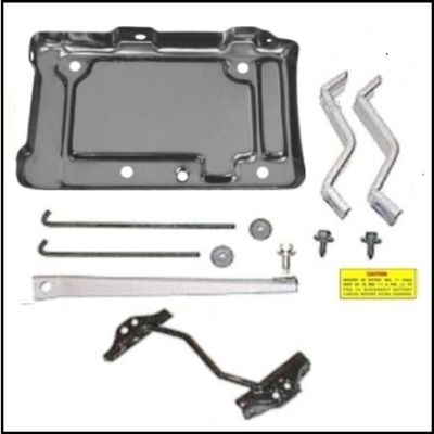 113-Piece battery tray & hold-down set for 1967-69 Plymouth Belvedere - GTX - RoadRunner -Satellite & 1967-69 Dodge Charger - Coronet - SuperBee