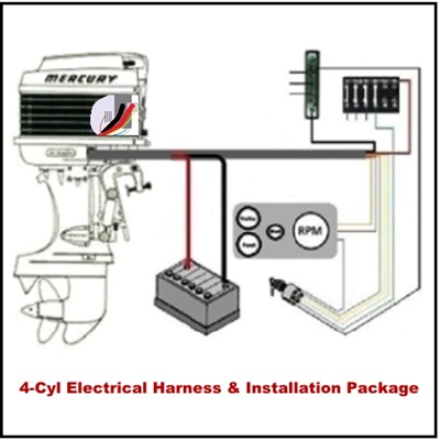 This all-encompassing set updates the electrical system of your vintage Mercury Thunderbolt and facilitates the installation to the boat