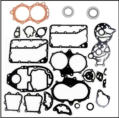 Every gasket and seal needed for a complete tear-down or overhaul of 1960-70 Evinrude - Johnson 40 HP outboards