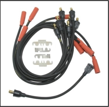 13-piece MoPar script spark plug wire set for 1970-72 Plymouth Duster -  Scamp - Valiant and