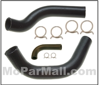 Molded Radiator Hose & OE-Style Clamp Set for 1957 DeSoto Hemi