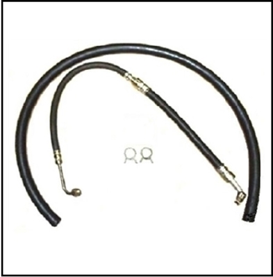 Power steering pressure hose and 5/8" return hose for all 1964-66 Plymouth Belvedere - Fury - Satellite - Savoy - Sport Fury and all 1964-66 Dodge Charger - Coronet - Polara - 330 - 440