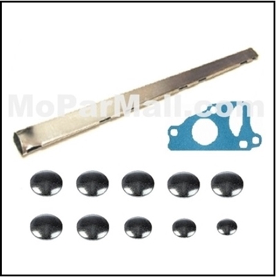 Water Distribution Tube - Gasket - Freeze Plug Set for 1941-1948 DeSoto - Chrysler Six